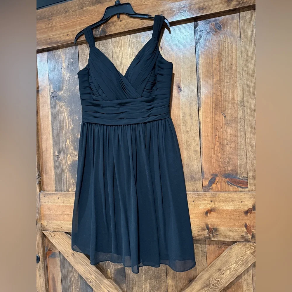 Bill Levkoff Women’s Formal Dress Black Knee‎ Length Cocktail Dress Size 14